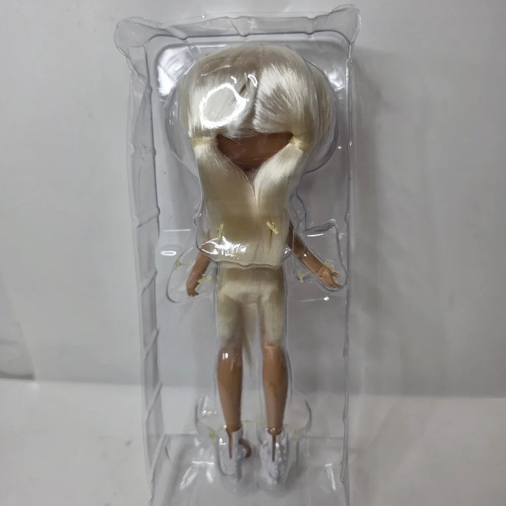 Boxy Girls Bronx Doll 8 inch Jay At Play White Hair Striped Dress Loose No Box